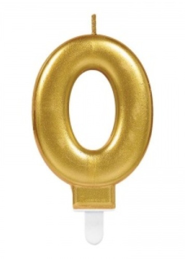0 Rakam Mum Gold Renk