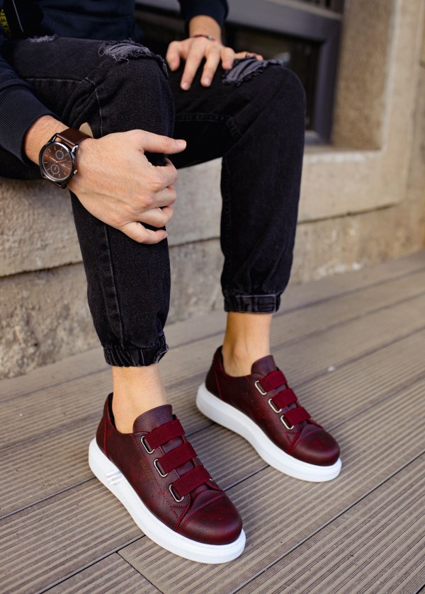 CH253 CBT Mirror Non Erkek Ayakkabı BORDO