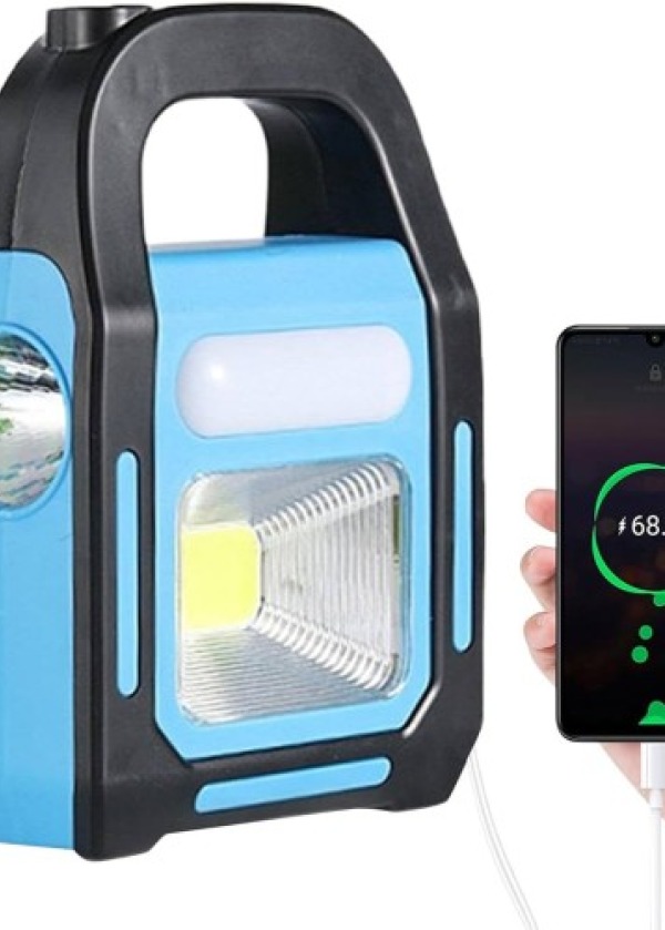 3 Watt Şarj Edilebilir Güneş Enerjili Solar El Feneri 3 Modlu Kamp Lambası
