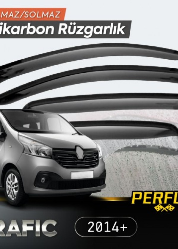 Renault Trafic 2014+ Cam Rüzgarlığı V2 Düz