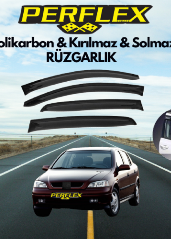 Perflex Polikarbon Kırılmaz Rüzgarlık V2 Mugen OPEL ASTRA G 1998-2004