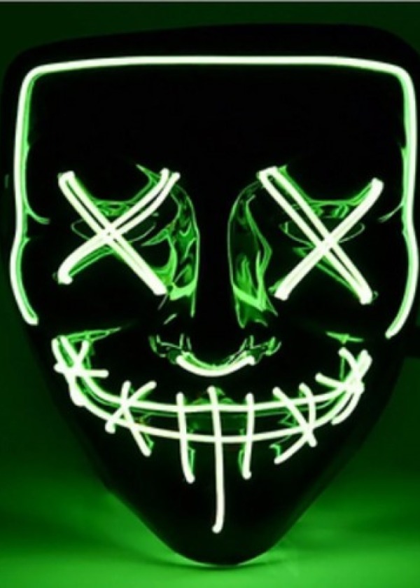 LED Işıklı Yeşil Maske