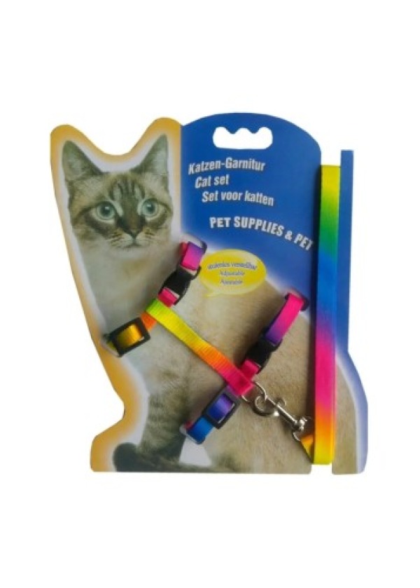 Multicolor Kedi Tasması
