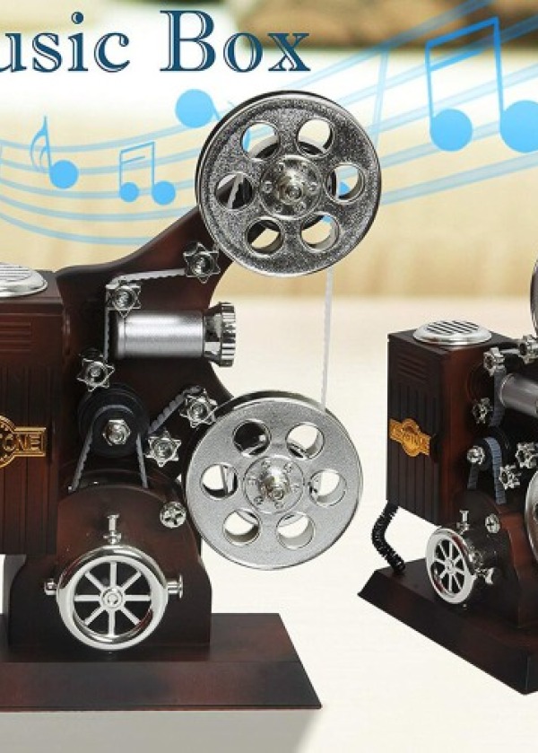 Film Makinesi Görünümlü Müzik Kutusu