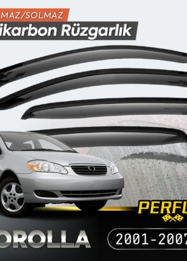 Toyota Corolla 2001-2007 Cam Rüzgarlığı V2 Düz