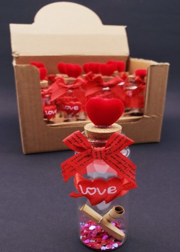 Love Kalpli Dilek Şişesi