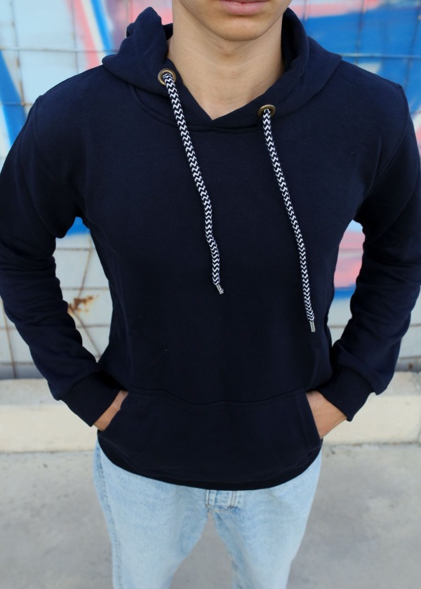 Kapüşonlu Sweatshirt LACIVERT