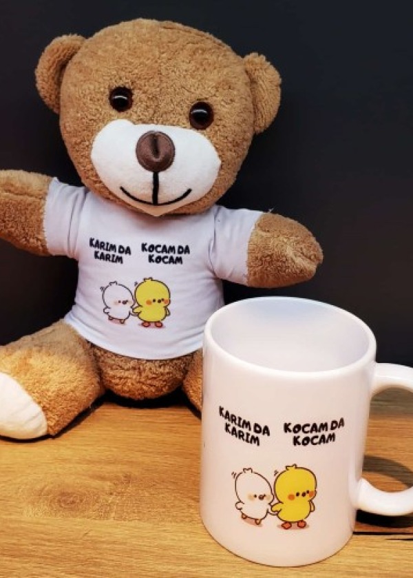 Peluş Oyuncak Ayı Ve Kupa Seti