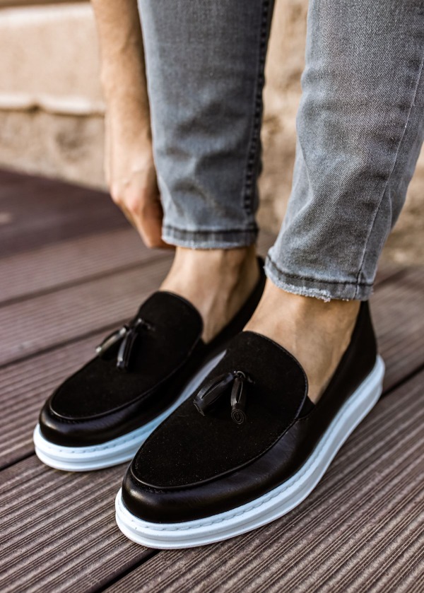 CH002 CBT Loafer Pelle Erkek Ayakkabı SIYAH