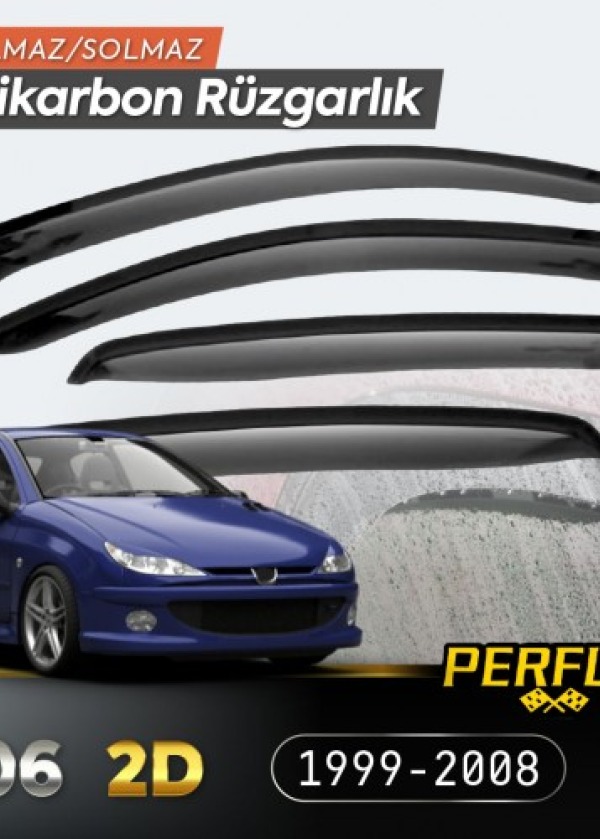 Peugeot 206 2D (Tek Kapı) 1999-2008 Cam Rüzgarlığı V2 Düz