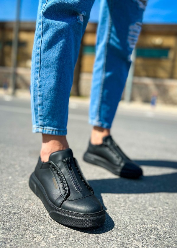 CH092 ST Zip Style Erkek Ayakkabı SIYAH