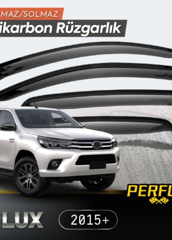 Toyota Hilux 2015+ Cam Rüzgarlığı V2 Düz