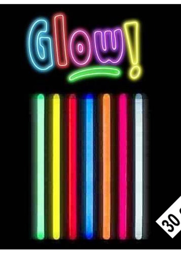 Karanlıkta Parlayan Fosforlu Glow Stick Kalın Çubuk 30 cm 1 Adet