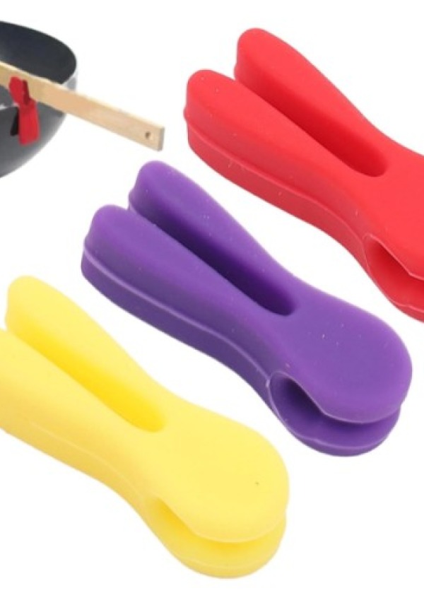Silikon Tava Kaşık Tutacağı 3'lü Paket