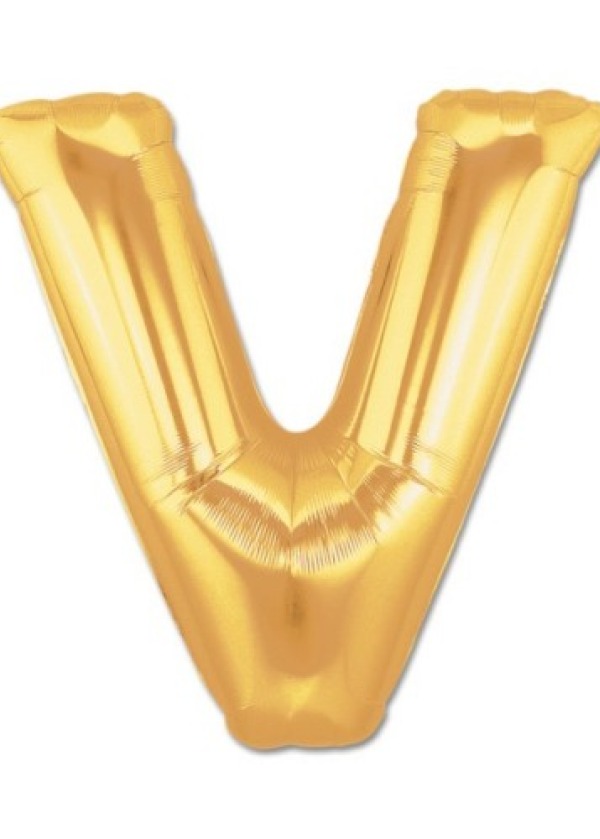 Altın Sarısı Folyo Harf Balon 1 Metre