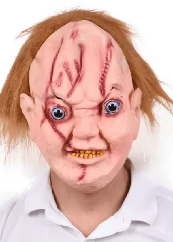 Chucky Saçlı Lateks Maske