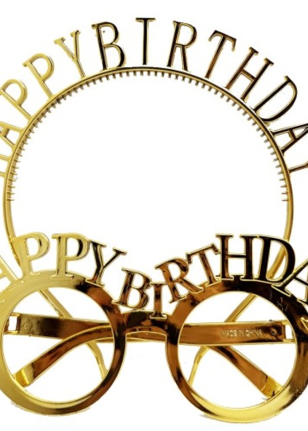 Happy Birthday Gözlük Ve Taç