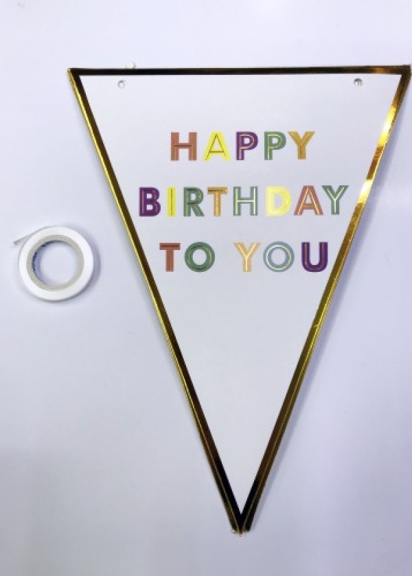 Happy Birthday To You Flama Bayrak Süsü