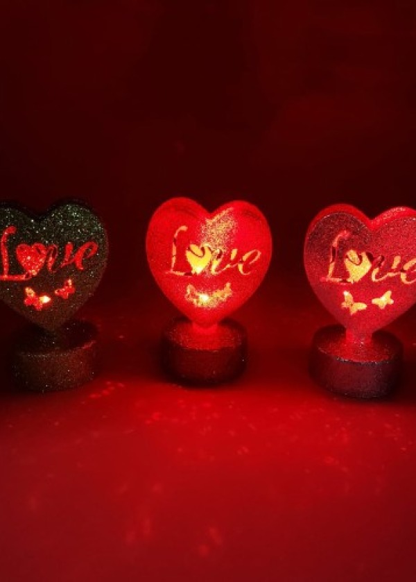Işıklı Love Kalp Led Işık
