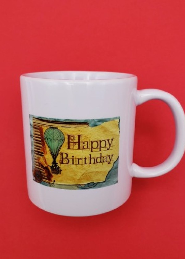 Baskılı Happy Birthday Kupa Bardak