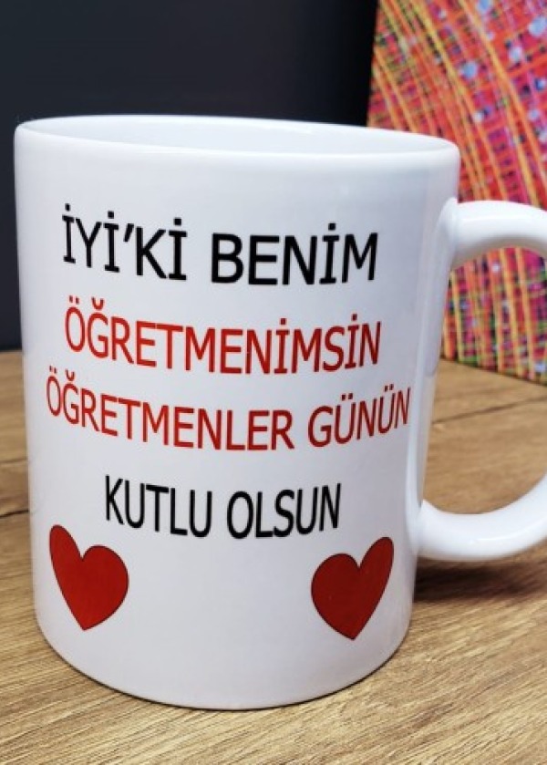 Öğretmene Hediye Kupa Bardak