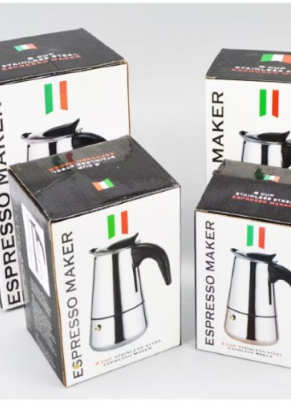  Espresso Maker (Moka Pot) 2 Fincan 