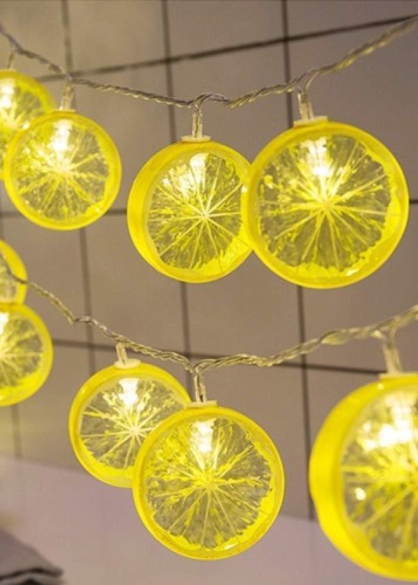 2m 10 Led Pilli 2 Kademeli Limon Led Işık