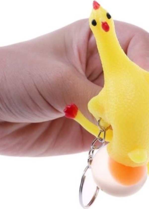 Squishy Yumurtlayan Tavuk Anahtarlık