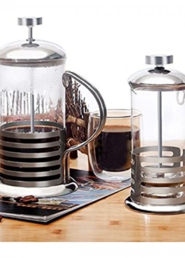PASLANMAZ ÇELİK GÖVDELİ FRENCH PRESS KAHVE VE ÇAY DEMLEME APARATI