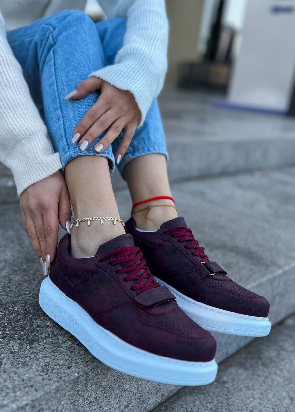 CH073 CBT Flatline Kadın Ayakkabı BORDO