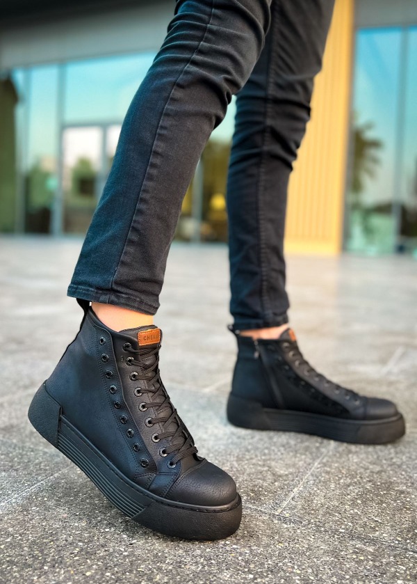 CH167 GST Blazer Erkek Bot SIYAH/SIYAH