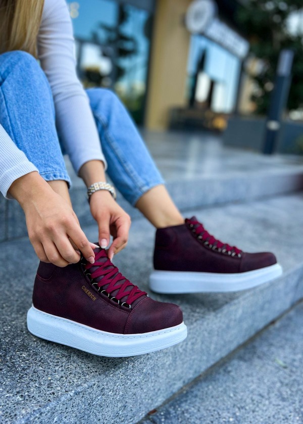 CH258 CBT Roma Kadın Bot BORDO