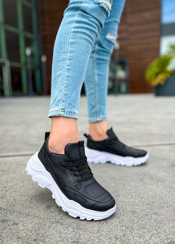 CH089 CBT Low Top Lace Up Erkek Ayakkabı SIYAH