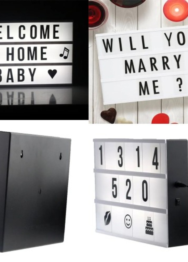 A4 Boyutunda Led Işıklı Yazı Panosu Lightbox