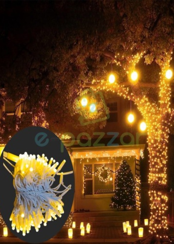 Dış Mekan Led Işık Siyah Kablo 10m 100 Led 