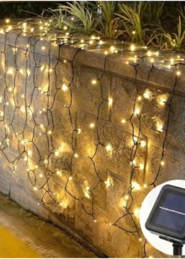 Solar 100 Ledli 12 Metre Bahçe Aydınlatma