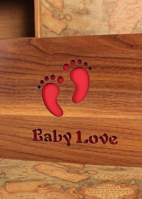 Dekoratif Ahşap Baby Love Albüm