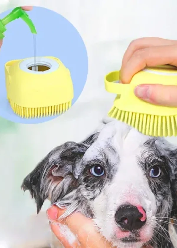 Şampuan Hazneli Kedi Köpek Yıkama Kesesi