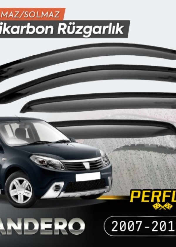 Dacia Sandero 2007-2013 Cam Rüzgarlığı V2 Düz
