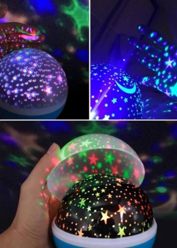Starmaster Klc-03 3 X Kalem Pilli + 5 Volt Yıldız Yansıtmalı Küre Tip Gece Lambası