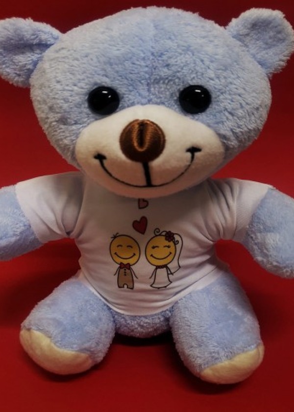 Mutlu Çift Tişörtlü Peluş Ayı