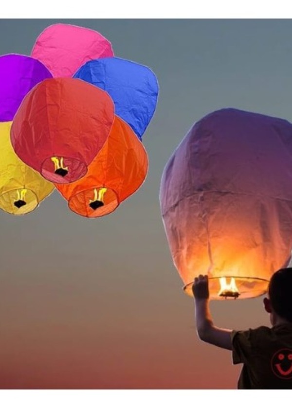 Dilek Feneri Gece Gökyüzü Dilek Balonu