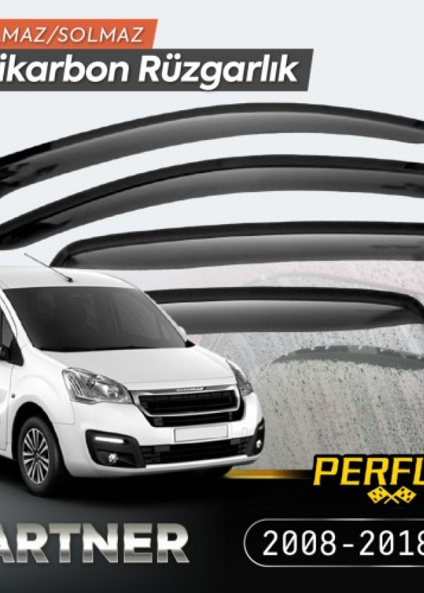 Peugeot Partner Tepee 2008-2018 Cam Rüzgarlığı V2 Düz