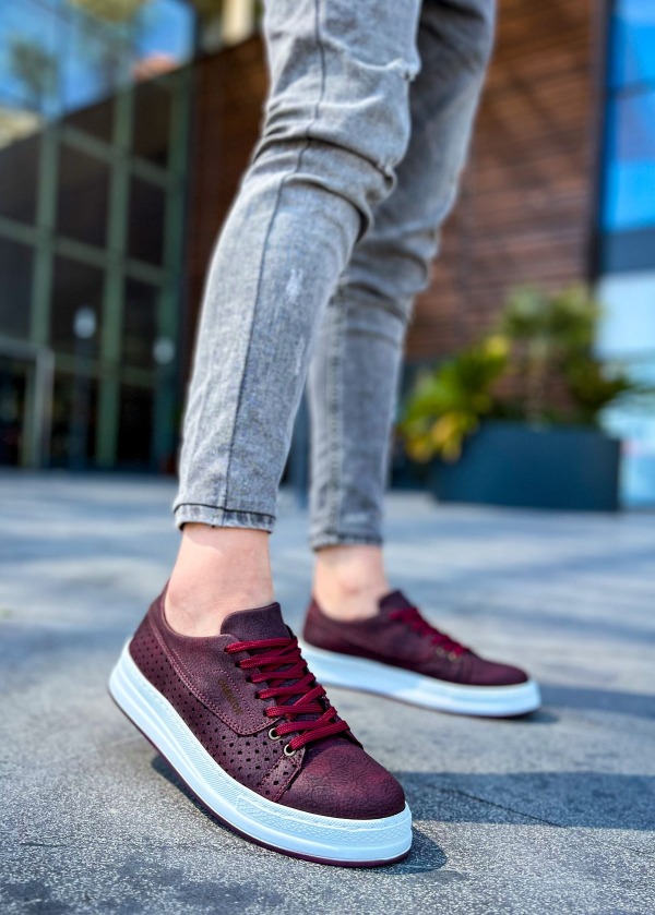CH043 CBT Cowien Erkek Ayakkabi BORDO