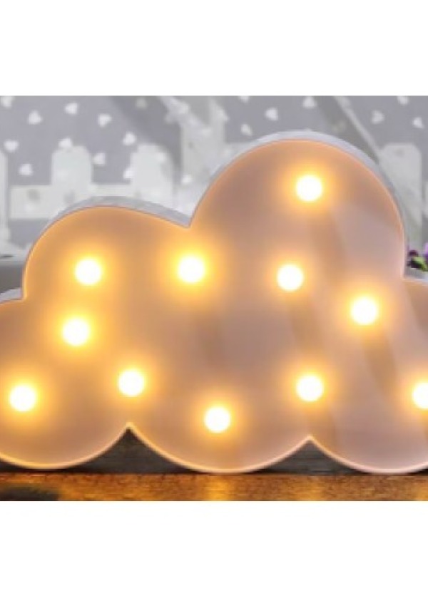Led Işık Beyaz Bulut Gece Lambası