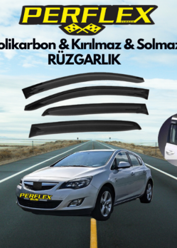 Perflex Polikarbon Kırılmaz Rüzgarlık V2 Mugen  Opel Astra J (2009-2015)