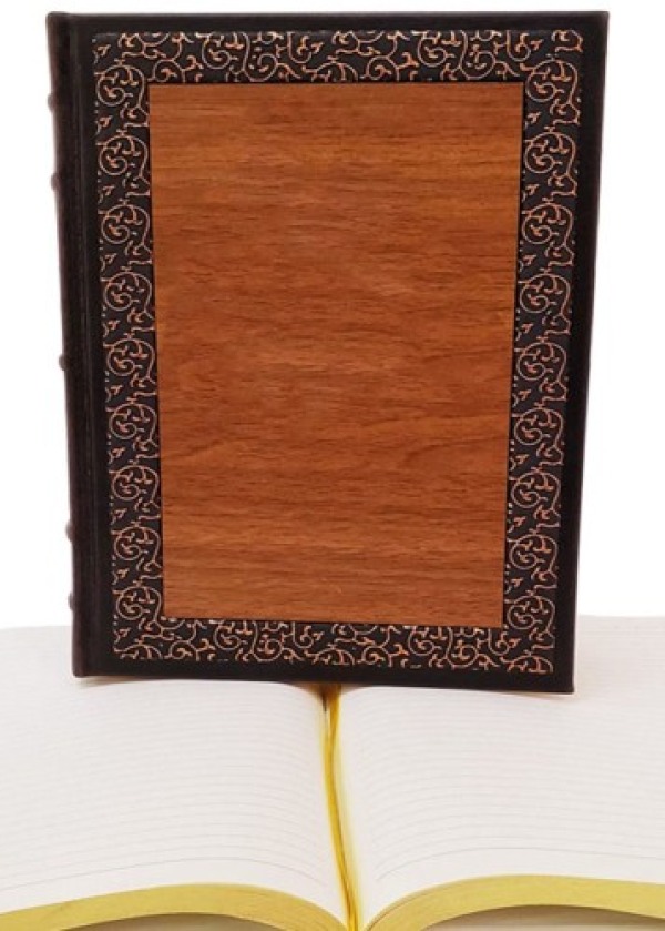 Dekoratif Hediyelik Ahşap Deri Defter