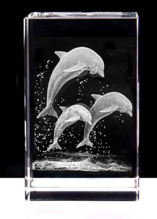 3D Kristal Yunus Figürü 