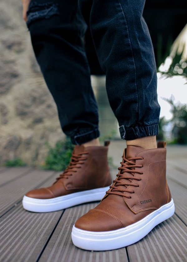 CH029 CBT Vulcanized Lace Up Erkek Bot TABA