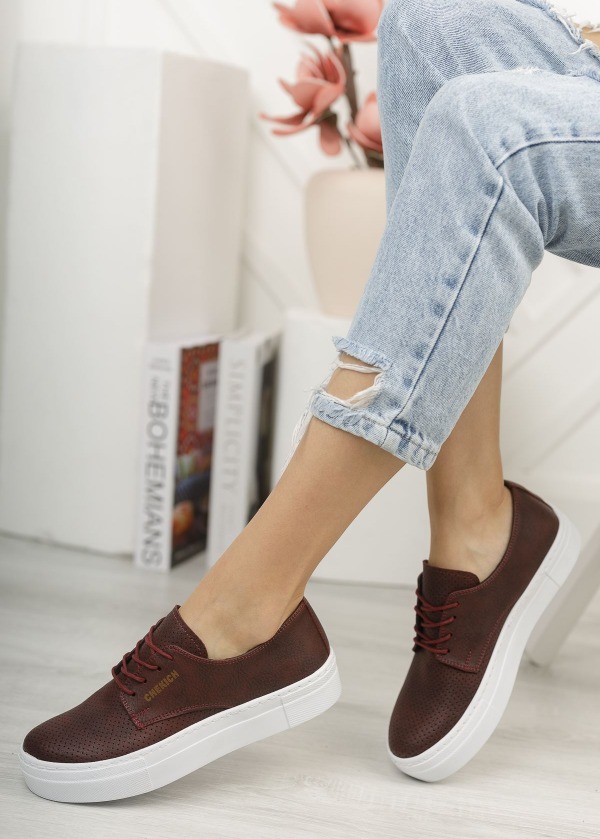 CH061 CBT Rex Kadın Ayakkabı BORDO